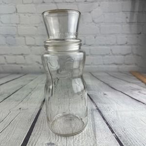 Mr Peanut Planters Jar Glass Vintage 1991 75th Anniversary Top Hat Monocle‎ 9.5”